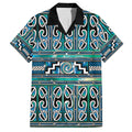 Maori Matariki Hawaiian Shirt Green Galaxy Aesthetic Koru Art