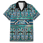 Maori Matariki Hawaiian Shirt Green Galaxy Aesthetic Koru Art