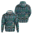 Maori Matariki Hoodie Green Galaxy Aesthetic Koru Art