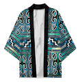 Maori Matariki Kimono Green Galaxy Aesthetic Koru Art