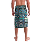 Maori Matariki Lavalava Green Galaxy Aesthetic Koru Art
