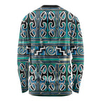 Maori Matariki Long Sleeve Shirt Green Galaxy Aesthetic Koru Art