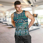 Maori Matariki Men Tank Top Green Galaxy Aesthetic Koru Art
