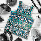 Maori Matariki Men Tank Top Green Galaxy Aesthetic Koru Art