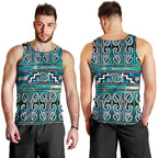 Maori Matariki Men Tank Top Green Galaxy Aesthetic Koru Art