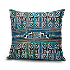 Maori Matariki Pillow Cover Green Galaxy Aesthetic Koru Art