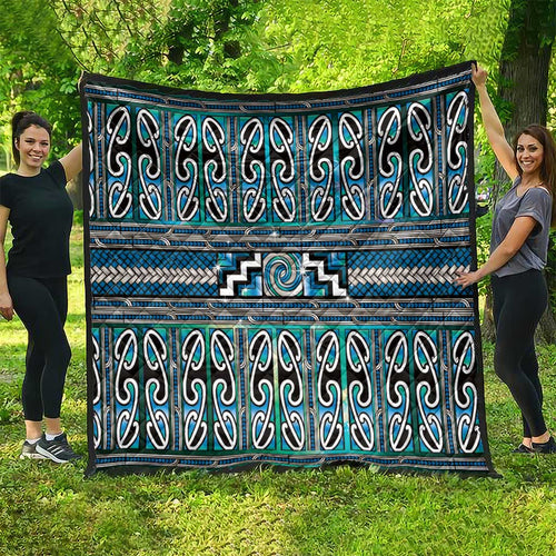 Maori Matariki Quilt Green Galaxy Aesthetic Koru Art