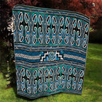 Maori Matariki Quilt Green Galaxy Aesthetic Koru Art