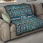 Maori Matariki Quilt Green Galaxy Aesthetic Koru Art