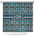 Maori Matariki Shower Curtain Green Galaxy Aesthetic Koru Art