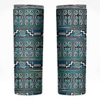 Maori Matariki Skinny Tumbler Green Galaxy Aesthetic Koru Art