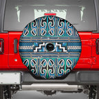 Maori Matariki Spare Tire Cover Green Galaxy Aesthetic Koru Art