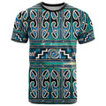 Maori Matariki T Shirt Green Galaxy Aesthetic Koru Art