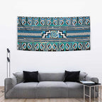 Maori Matariki Tapestry Green Galaxy Aesthetic Koru Art