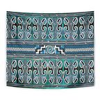 Maori Matariki Tapestry Green Galaxy Aesthetic Koru Art