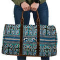 Maori Matariki Travel Bag Green Galaxy Aesthetic Koru Art