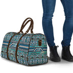 Maori Matariki Travel Bag Green Galaxy Aesthetic Koru Art