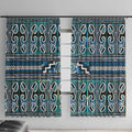 Maori Matariki Window Curtain Green Galaxy Aesthetic Koru Art