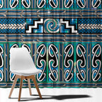 Maori Matariki Window Curtain Green Galaxy Aesthetic Koru Art