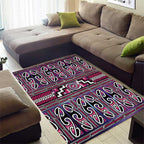 Maori Matariki Area Rug Pink Galaxy Aesthetic Koru Art