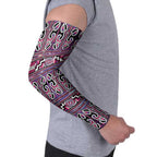 Maori Matariki Arm Sleeves Pink Galaxy Aesthetic Koru Art