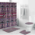 Maori Matariki Bathroom Set Pink Galaxy Aesthetic Koru Art