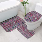 Maori Matariki Bathroom Set Pink Galaxy Aesthetic Koru Art