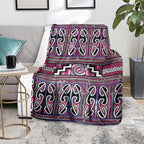 Maori Matariki Blanket Pink Galaxy Aesthetic Koru Art