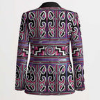 Maori Matariki Blazer Pink Galaxy Aesthetic Koru Art