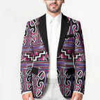 Maori Matariki Blazer Pink Galaxy Aesthetic Koru Art