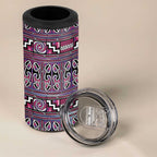 Maori Matariki 4 in 1 Can Cooler Tumbler Pink Galaxy Aesthetic Koru Art