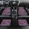 Maori Matariki Car Mats Pink Galaxy Aesthetic Koru Art