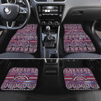 Maori Matariki Car Mats Pink Galaxy Aesthetic Koru Art