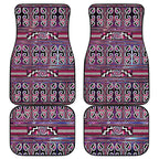 Maori Matariki Car Mats Pink Galaxy Aesthetic Koru Art