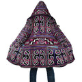 Maori Matariki Cloak Pink Galaxy Aesthetic Koru Art