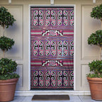 Maori Matariki Door Cover Pink Galaxy Aesthetic Koru Art