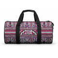 Maori Matariki Duffle Bag Pink Galaxy Aesthetic Koru Art