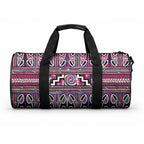Maori Matariki Duffle Bag Pink Galaxy Aesthetic Koru Art