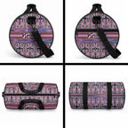 Maori Matariki Duffle Bag Pink Galaxy Aesthetic Koru Art