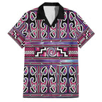 Maori Matariki Family Matching Summer Maxi Dress and Hawaiian Shirt Pink Galaxy Aesthetic Koru Art