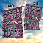 Maori Matariki Garden Flag Pink Galaxy Aesthetic Koru Art