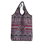 Maori Matariki Grocery Bag Pink Galaxy Aesthetic Koru Art