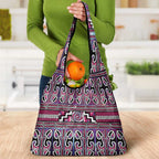 Maori Matariki Grocery Bag Pink Galaxy Aesthetic Koru Art