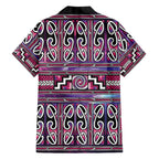 Maori Matariki Hawaiian Shirt Pink Galaxy Aesthetic Koru Art