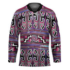 Maori Matariki Hockey Jersey Pink Galaxy Aesthetic Koru Art