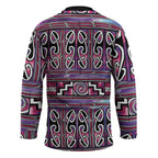 Maori Matariki Hockey Jersey Pink Galaxy Aesthetic Koru Art