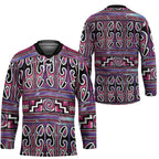 Maori Matariki Hockey Jersey Pink Galaxy Aesthetic Koru Art