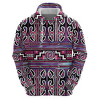 Maori Matariki Hoodie Pink Galaxy Aesthetic Koru Art