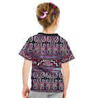 Maori Matariki Kid T Shirt Pink Galaxy Aesthetic Koru Art