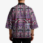 Maori Matariki Kimono Pink Galaxy Aesthetic Koru Art